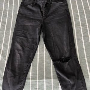 American Eagle Distressed Black Jean 16